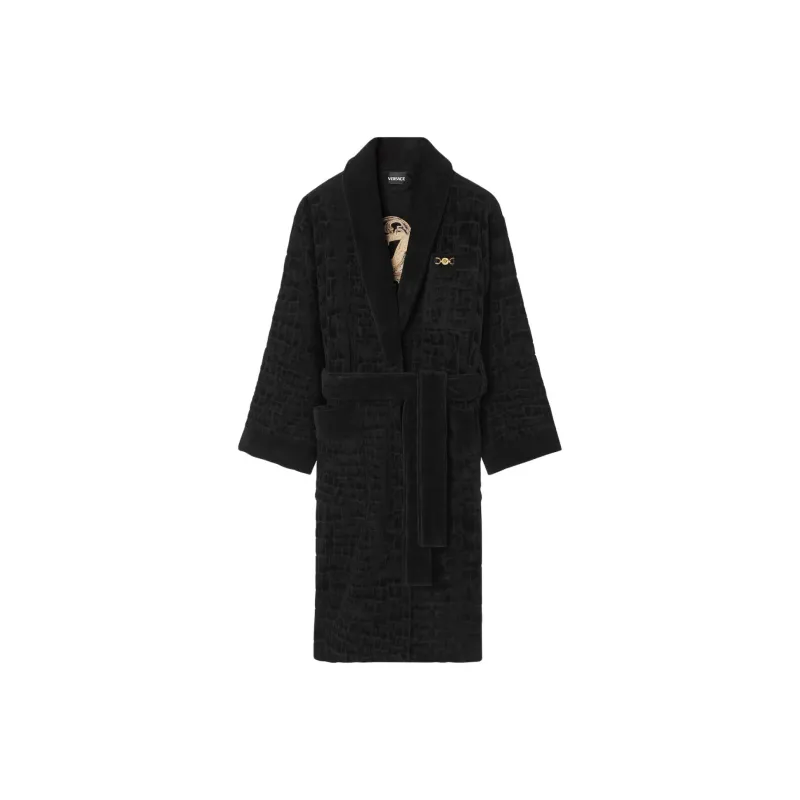FANSIZHE Bathrobes Unisex Black-0