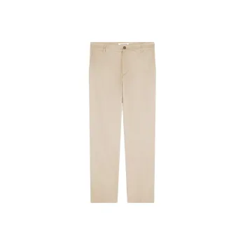 Maison Kitsune Logo Embroidered Straight Leg Trousers