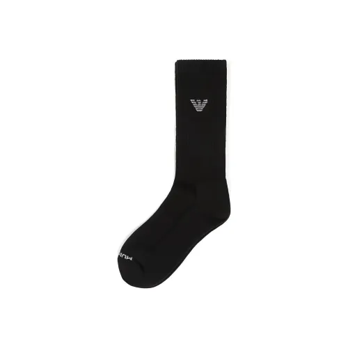 EMPORIO ARMANI SS23 Knee High Socks Men's 1 Pack Black