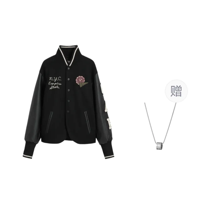 GAP Baseball Jacket Men's Black-0