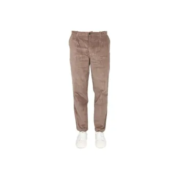 PS By Paul Smith Logo Patch Velvet Pants
