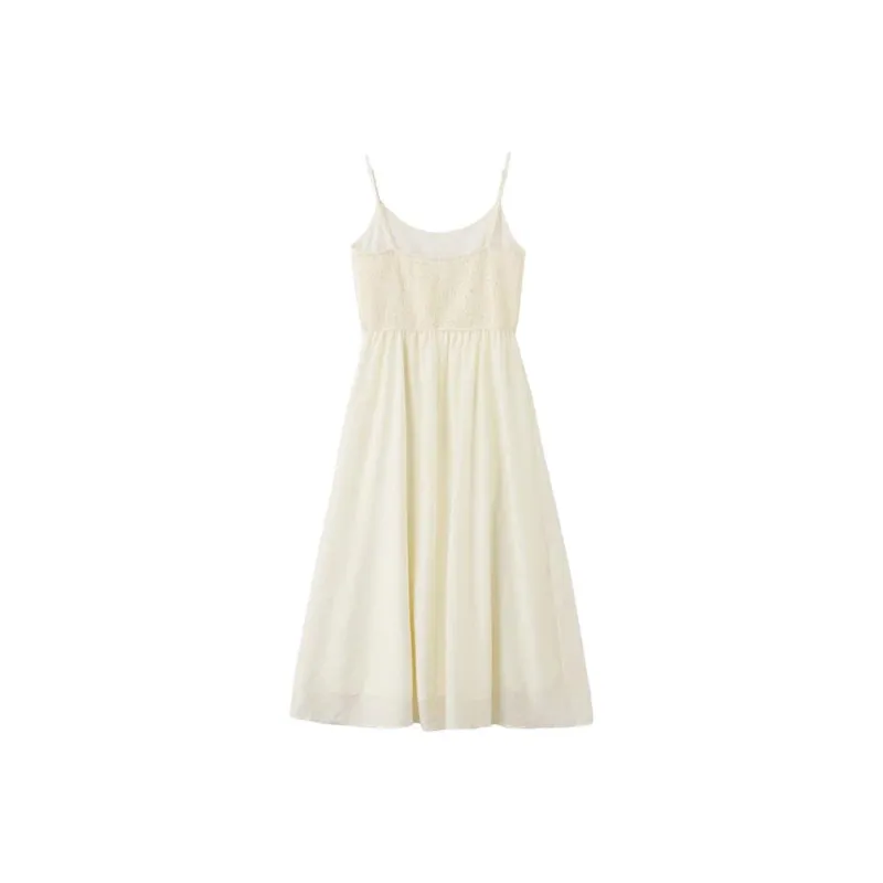 Alxnan Slip Dresses Women's Ecru-1