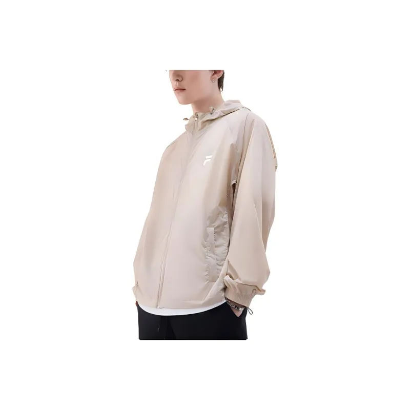 FILA FUSION FOB Series SS24 Sun Protection Clothing Men's Light Beanpaste Brown-5