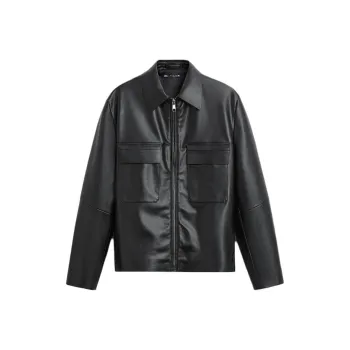 ZARA Leather Jacket Men's Black