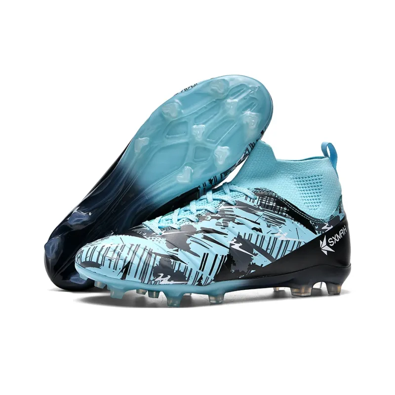 Binary FG Rubber Long Studs Cushioning Coverage Abrasion Resistant Lightweight Slip Resistant Soccer Shoes Unisex-2