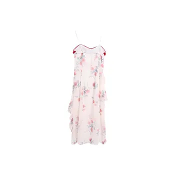 The Temptation Of The Muse Slip Dress Women's Red White