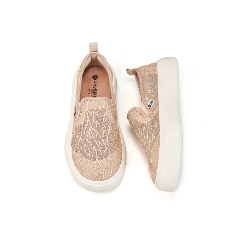 Joy&Mario Casual Shoes Women's Low Top Ecru-7