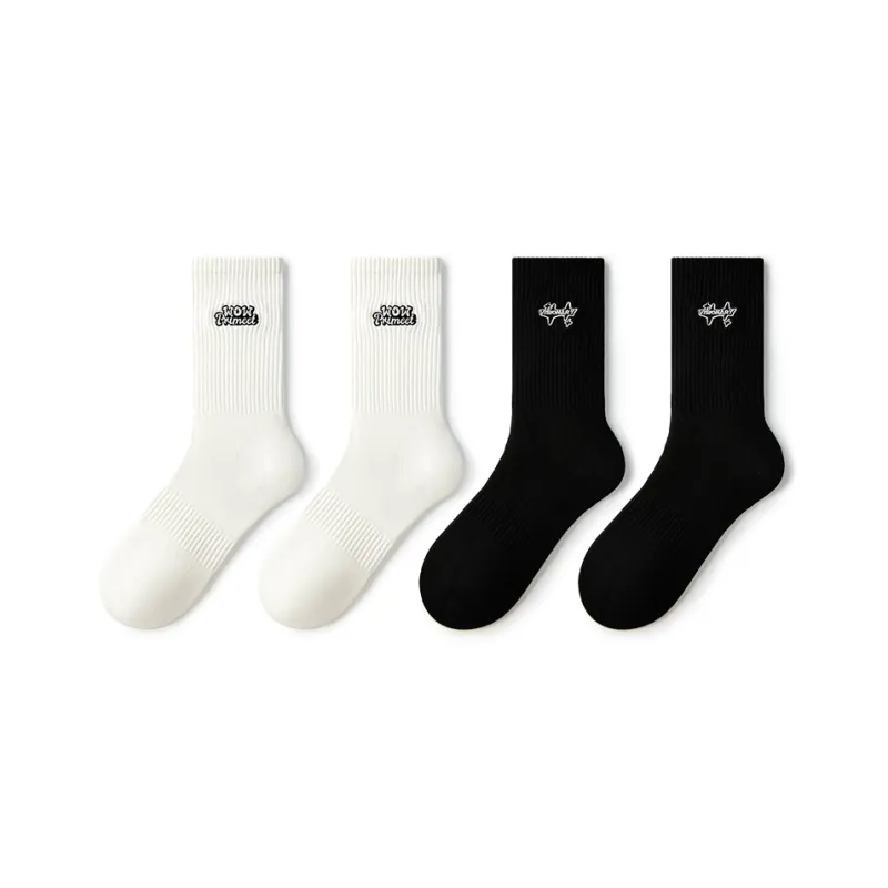Primeet Mid Calf Socks Unisex Combo Set-3