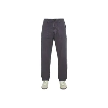STONE ISLAND 432f1 Weatherproof Cotton Canvas_ Ghost Piece Casual Pants Men's Steel Gray