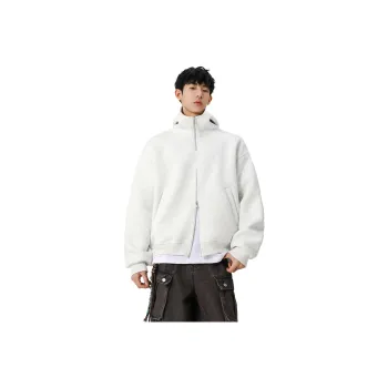 ACUOD BY CHANU Sweatshirt Trendy Loose Fit Design With Zipper Hood Thickened Sports Coat Unisex