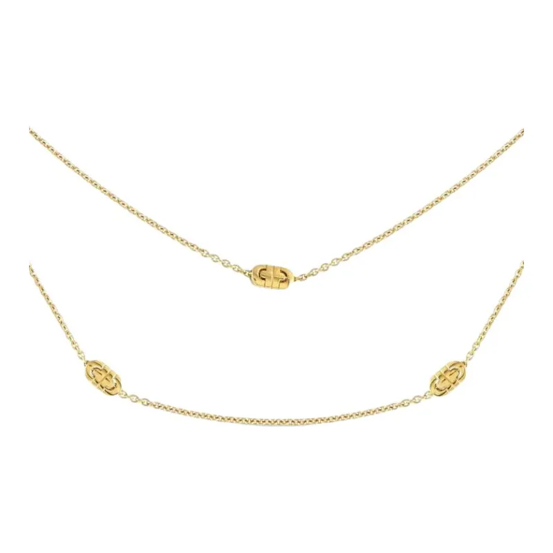BVLGARI 18kt Yellow Gold Parentesi Chain Necklace-0