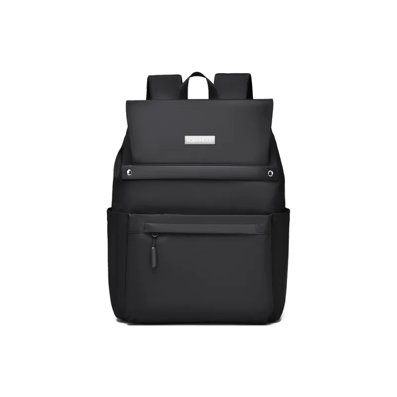 ROBINHOOD Water Repellent Fabric Backpack Men's Black/Gray/Blue-0