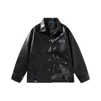 David Bakken x DAOMEIXIONG Leather Jacket Unisex