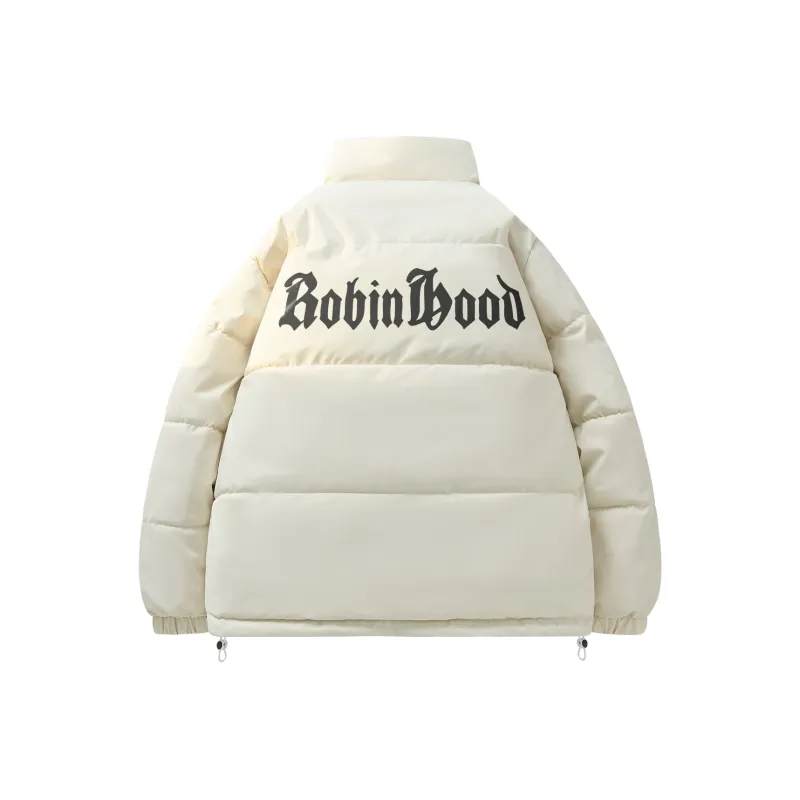 ROBINHOOD Puffer Jacket Unisex Black Pink-5