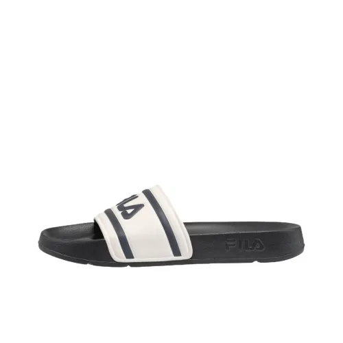 FILA Abrasion Resistant Quick Dry Slide Slippers Men's White Black