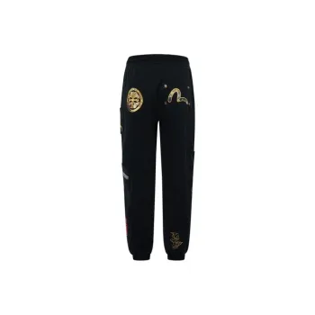 EVISU Knitted Sweatpants Men's Black