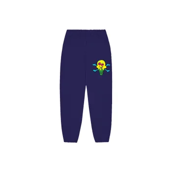 ICECREAM Knitted Sweatpants Unisex Marine Blue