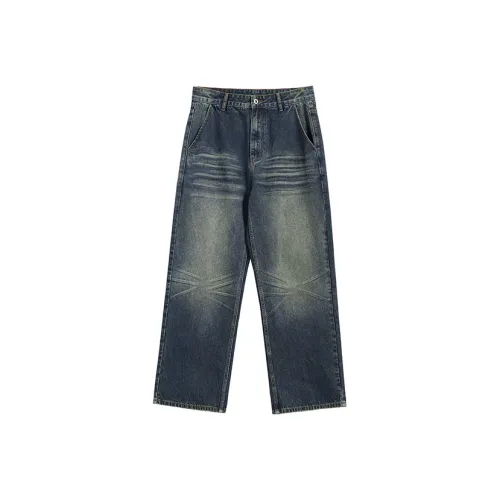 GTRG Jeans Unisex Teal Light Blue