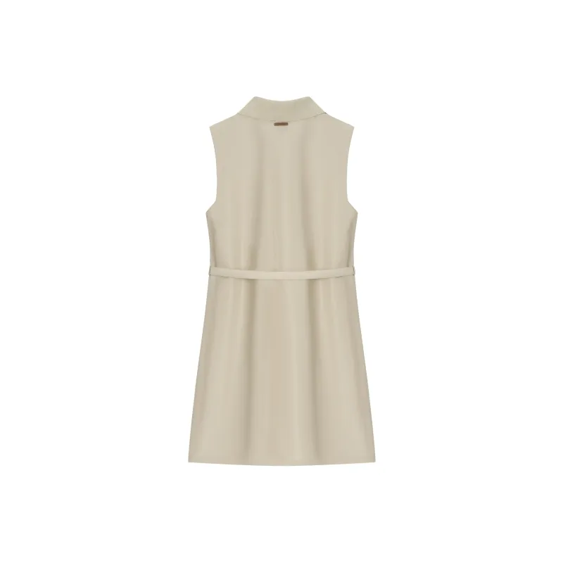 Teenie Weenie Sleeveless Dress Women's Khaki-1