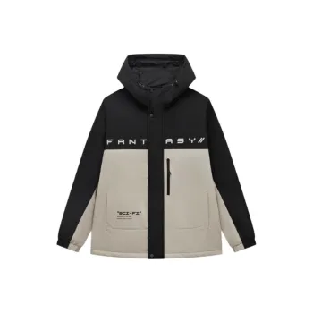 XTEP Puffer Jacket Men's Floating Stone Gray/Jet Black
