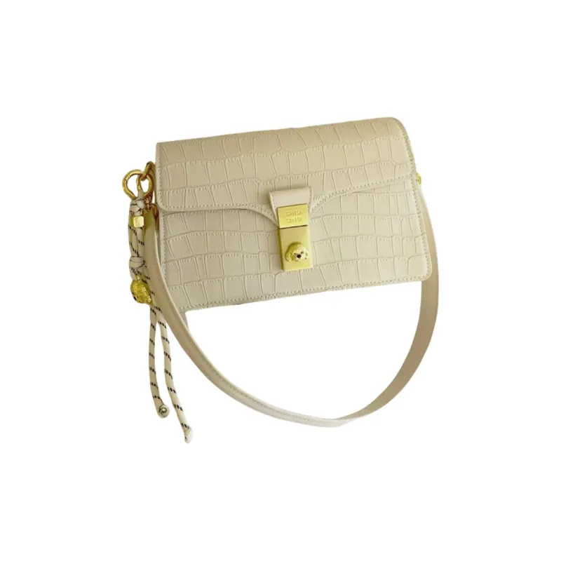 PAYOT Microfiber Synthetic Leather Cherry Blossom Latte Shoulder Bag Regular Women's Multicolor-5