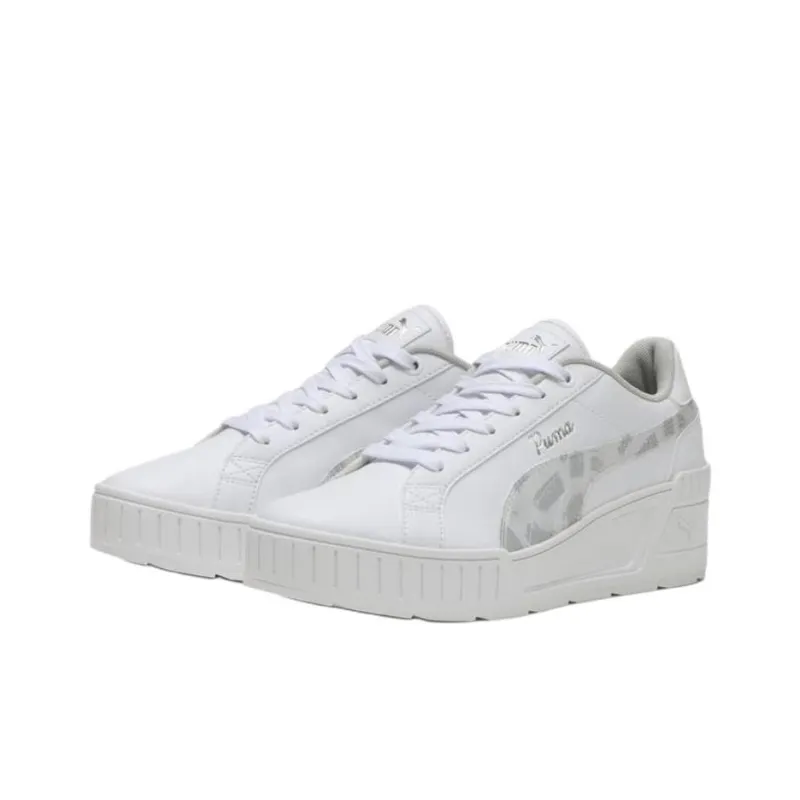 PUMA Carmen Low Top Skateboard Shoes Women's White-2