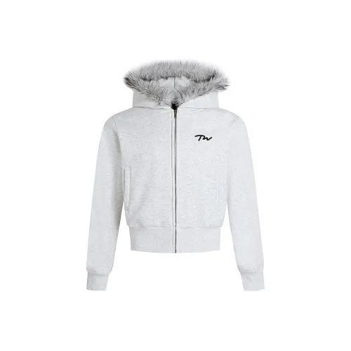 POPWAVE Sweatshirts Unisex Oat Fur Collar Coat