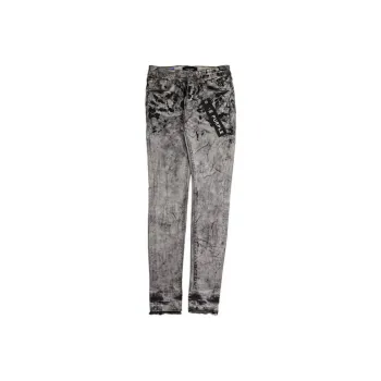 PURPLE BRAND Bleach Dipped Paint Skinny Jeans
