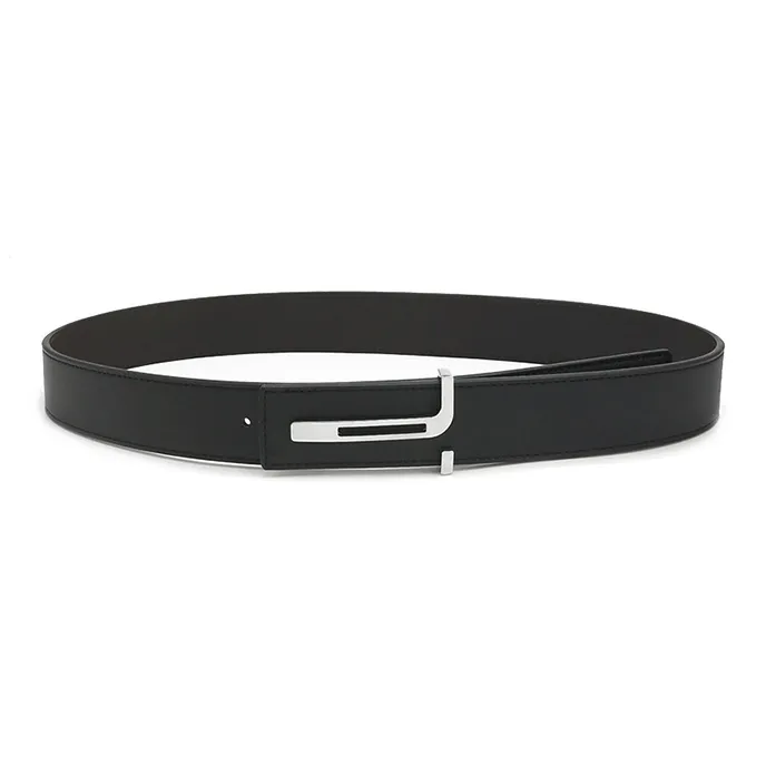 Yalu Preferred Cow Split Leather Belts Unisex Width 4cm-1