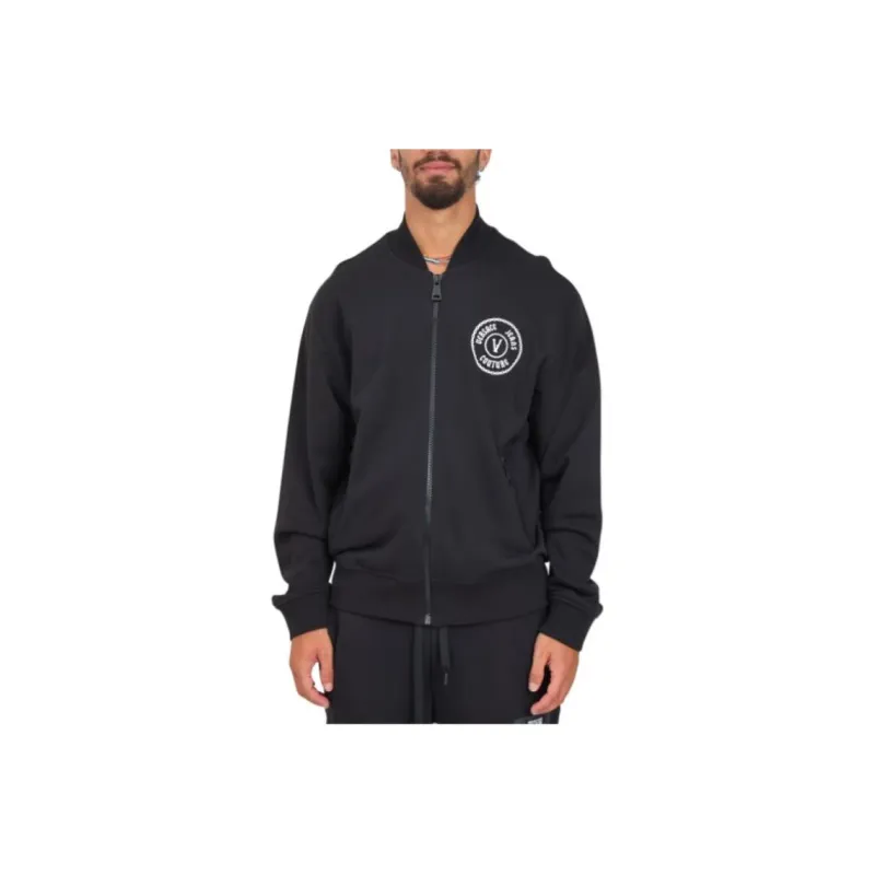 VERSACE JEANS COUTURE Logo Zip Up Sweater-0