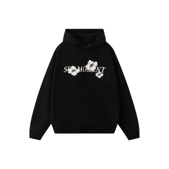 Suamoment Sweatshirt Spring And Fall American Trendy Loose Fit Casual Hoodie Unisex