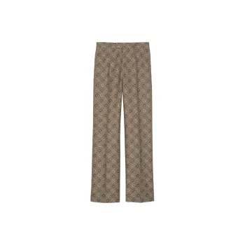 GUCCI Horsebit jacquard Straight Trousers