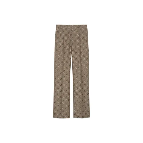 GUCCI Horsebit jacquard Straight Trousers