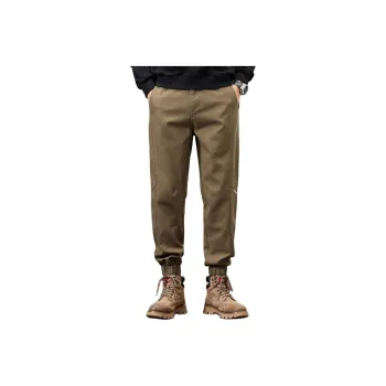 Tonlion Casual Pants Men's Dark Khaki