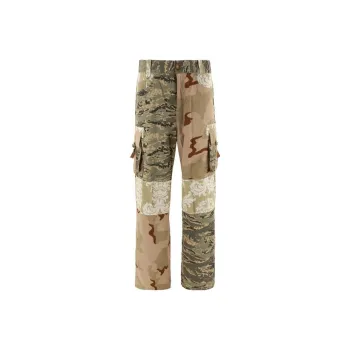 Marine Serre Patchwork Straight Leg Cargo Trousers