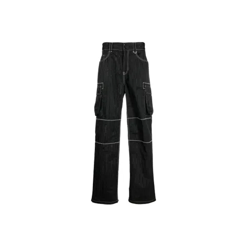 Marine Serre Logo Patch Cargo Trousers