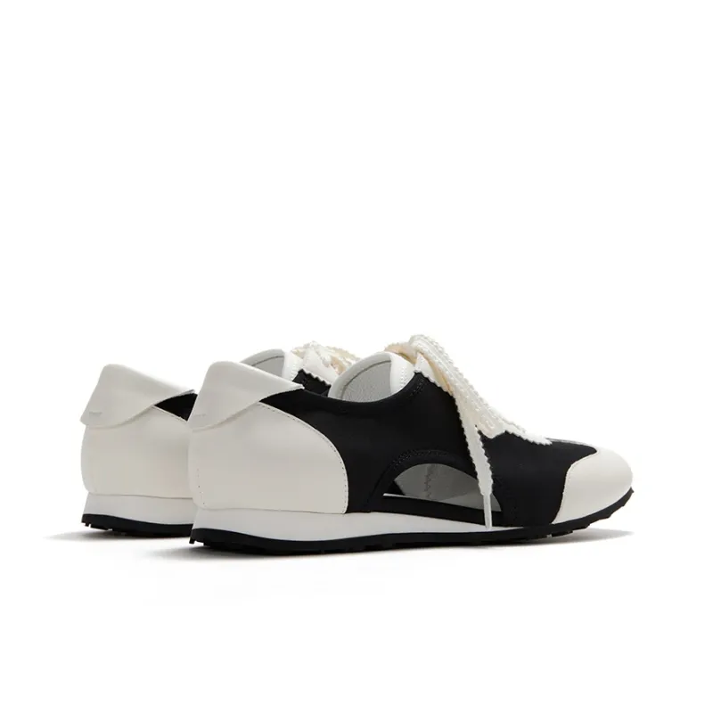 Marie Claire Low Top Casual Shoes Women's Reverse Black+White-3