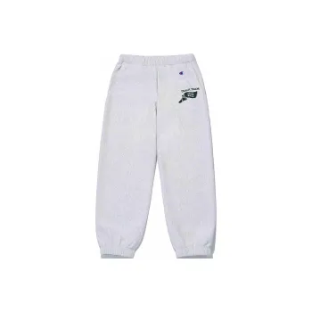 Champion x Thisisneverthat Reverse Weave Knitted Sports Pants Unisex Light Gray