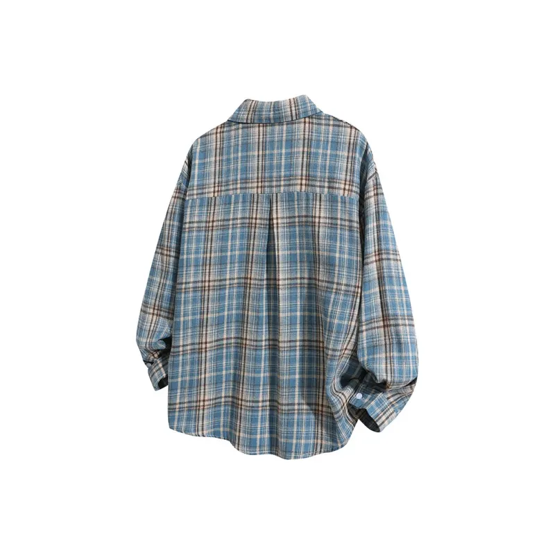 FAX FOR FMACM Shirt Unisex Blue Plaid-8