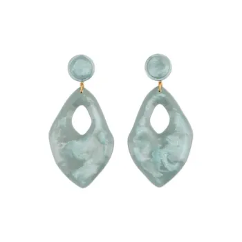 EMPORIO ARMANI Mother of pearl Effect Clip on Pendant Earrings