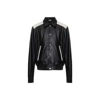 AMIRI Logo Patch Ribbed Hem Jacket