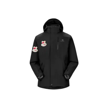 CAMEL All weather Waterproof, Thermal, And Windproof Windbreaker Jacket Unisex Black