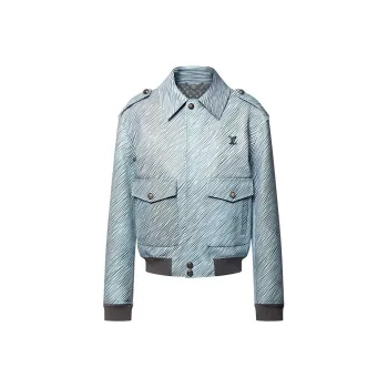 LOUIS VUITTON Lv X Park Seo-Bo Epi Leather Flight Jacket