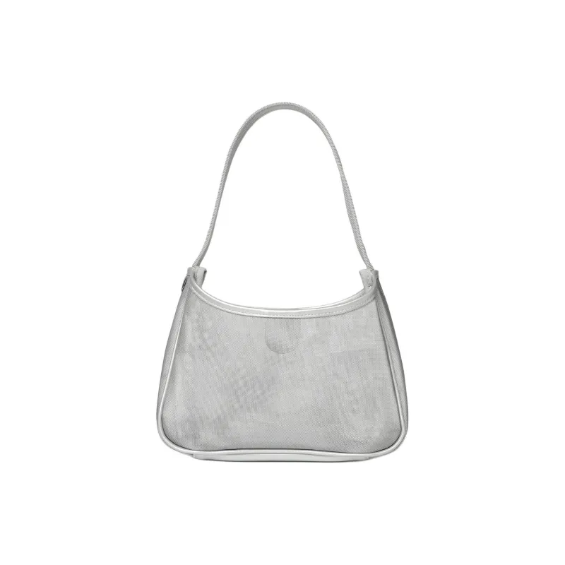 FILA Nylon Hobo Bag Shoulder Bag Women's Silver-1
