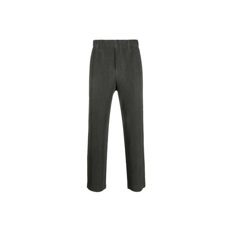 Homme Plissé Issey Miyake Pleated Cropped Trousers-0