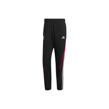 Adidas CR FLAMENGO TEAMGEIST WOVEN TRACKSUIT BOTTOMS Knitted Sports Pants Men's Black