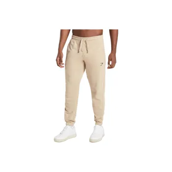 GYMSHARK ESSENTIAL OVERSIZED JOGGERS Knitted Sports Pants Men's Roasted Brown