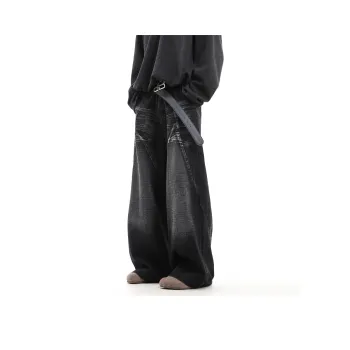 CUWU Jeans Unisex Black Gray Color