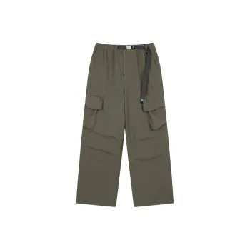 ACMEITEM Cargo Pants Unisex Dark Brown Green