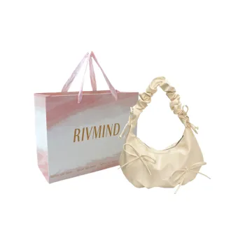 RIVMIND PU Shoulder Bag Women's White/Black/Purple/Yellow/Pink